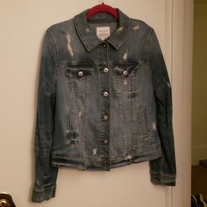 Torrid distressed denim jacket